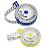 2M Portable Round Shape Aluminum Sheet BMI Calculator Body Measure Tape Ruler