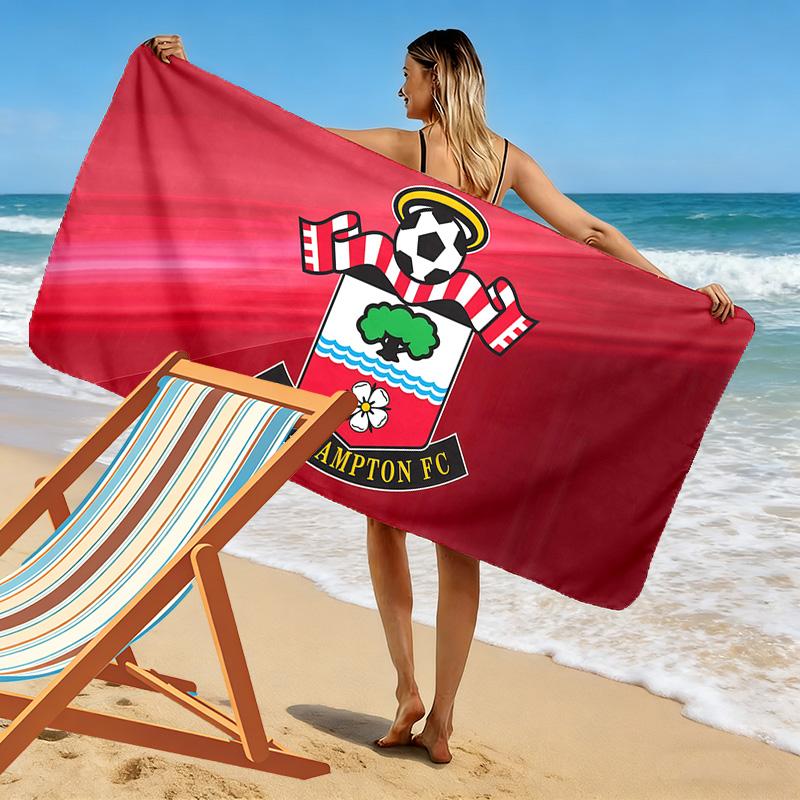 Southampton F.C Print Beach Towel, Large Soft Quick Dry Towel for Beach Camping Swimming