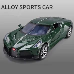 1:24 Lavoiturenoire Alloy Sports Car Model Diecast Metal Toy Vehicles Car Model Simulation Sound and Light Kids Toy Gift