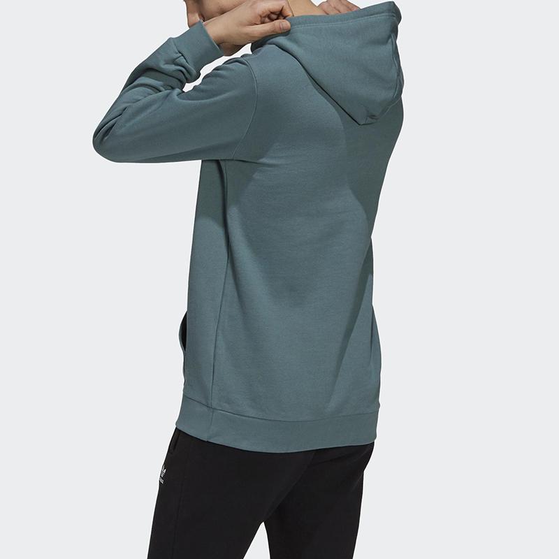 Adidas Мужская толстовка с капюшоном Originals Trefoil с длинными рукавами, зеленая GN3461