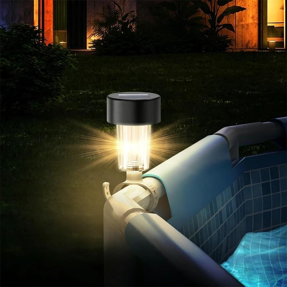 6pcs Waterproof Pool Fence Light Solar Powered Swimming Pool Light Swimming Pool Fence