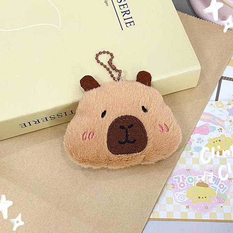 Creative Capybara Keychain Lovely Cartoon Pendant Funny Mini Fashion Keychain Kawaii Backpack Decoration Accessories Gifts