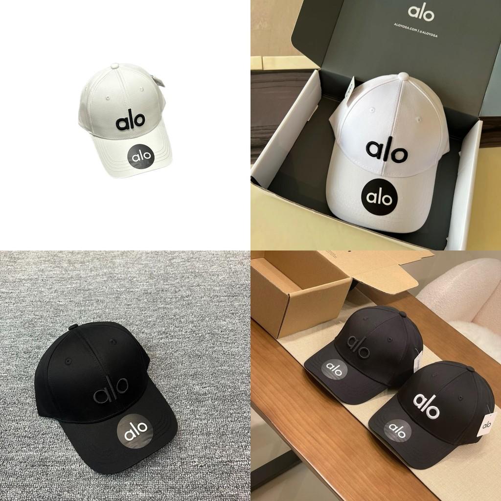 Бейсболка с вышивкой Alo Letter для женщин, смесовая хлопковая, козырек от солнца, повседневный летний модный аксессуар