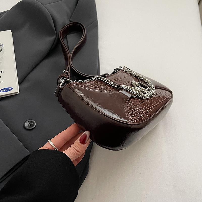 Миллениальная роскошная женская сумка подмышкой с текстурой серебряная бабочка одно плечо сумка цепочка женская сумка