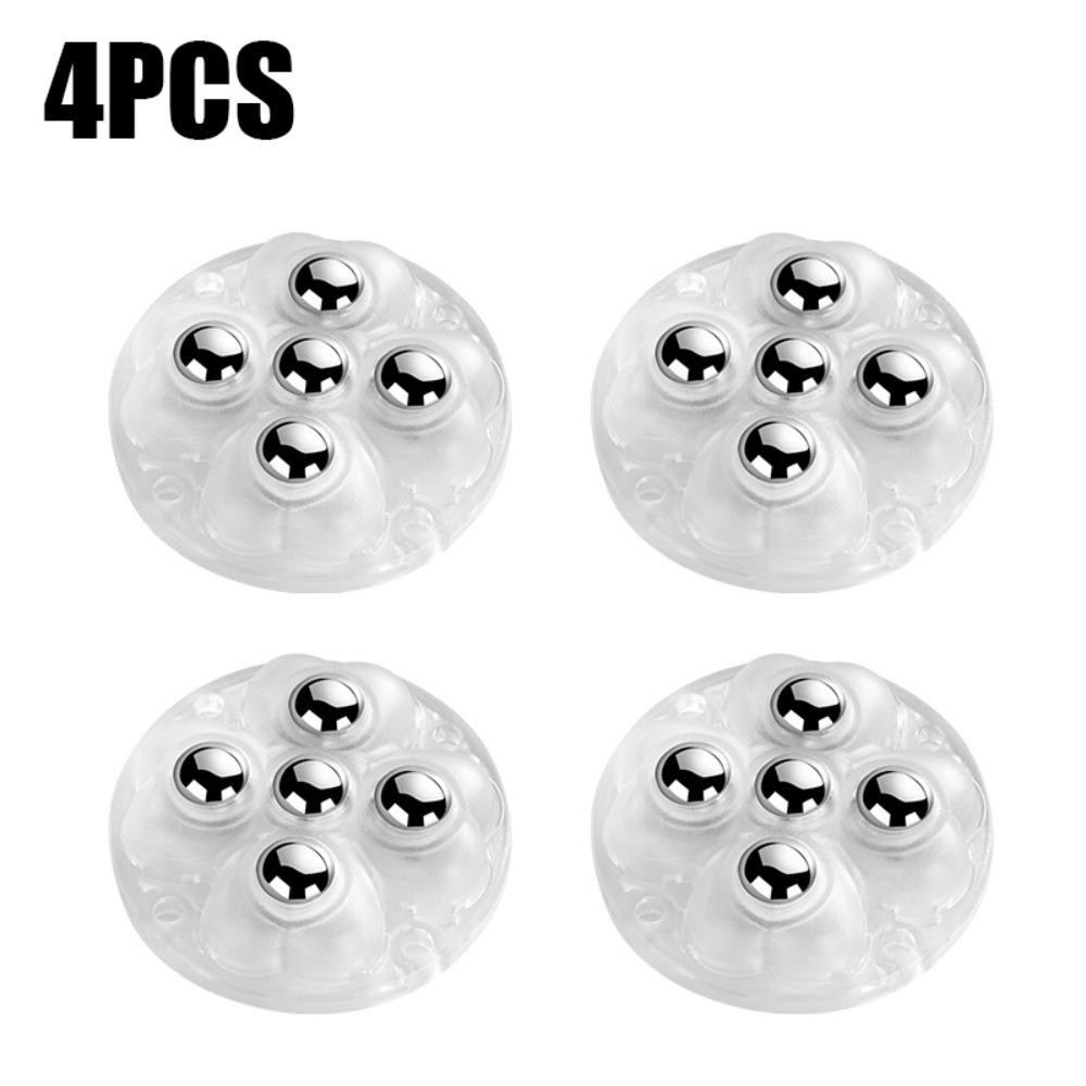 4 шт. Самоклеящиеся мебельные ролики, вращающиеся на 360°, ролик для ящика для хранения, новый шкив