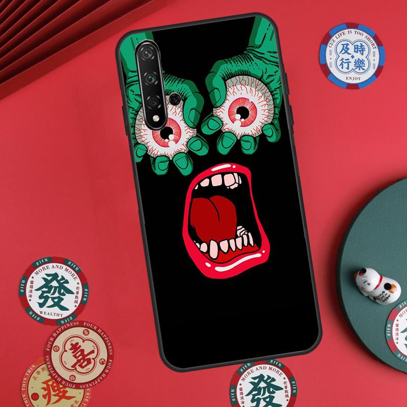 Чехол 'Глаз Монстра Рука' для Huawei Nova Y73 Y72 Y90 Y70 Y60 Y91 Y61 12s 12i 11i 8i 9 10 SE P40 Lite P60 P30 Pro
