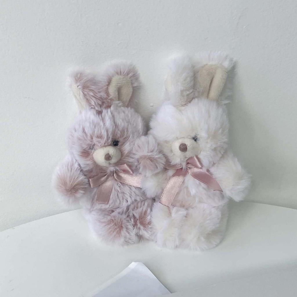 AS KNOW AS плюс AS ZY8626 Пушистое Животное PK Милый Парный Розовый Плюшевый Мишка (ASKNOW PLUS) Брелок, Кролик, F, Кролик,