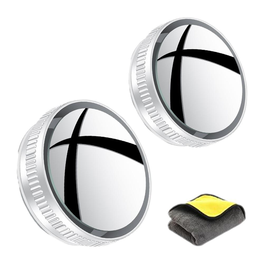 Новые 2 шт. Автомобильные зеркала заднего вида Зеркало заднего вида Дополнительное зеркало для слепых зон Автомобильное выпуклое зеркало Градус 360 Аксессуары Выпуклое Регулируемое L9Y0