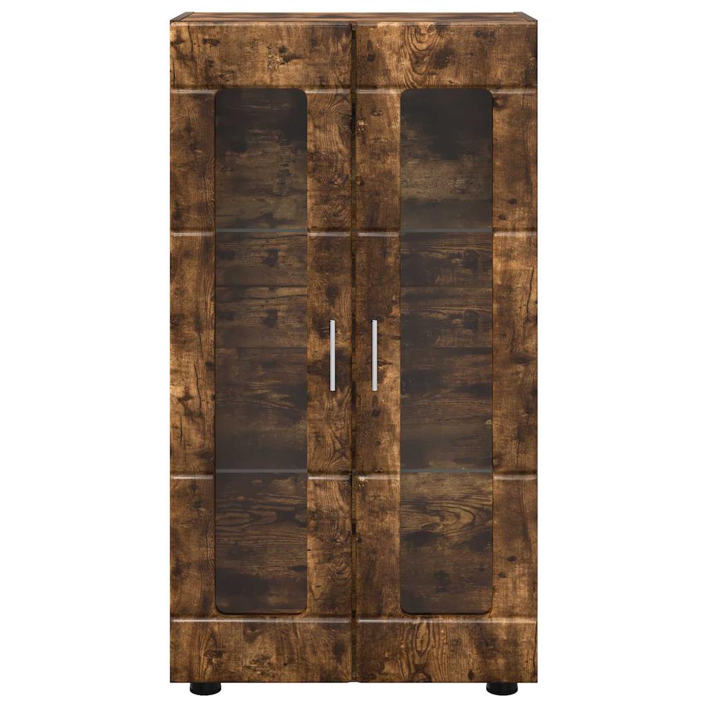 FLORIN Sideboard with Shelf Smoked Oak Finish 55.5 x 29 x 100 cm