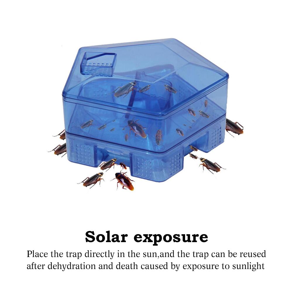 Non Toxic Reusable Cockroach Trap Box Home Kitchen Bug Catcher House Cockroach Catcher