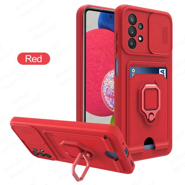 Защитный чехол для камеры Samsung Galaxy A52S 5G, чехол с гнездом для карты памяти Samsung A52 SA 52S, чехол-подставка с магнитным кольцом SM-A528B SM-A528B/DS