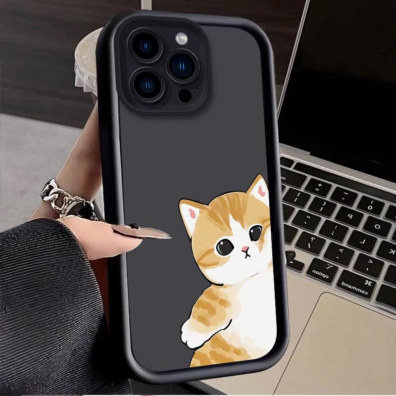Lovely Healing Mofusand Snuggle Case for iPhone 17 Air 16 E 15 14 Plus 13 12 Mini 11 Pro Max Shockproof Silicone Dustproof Cover