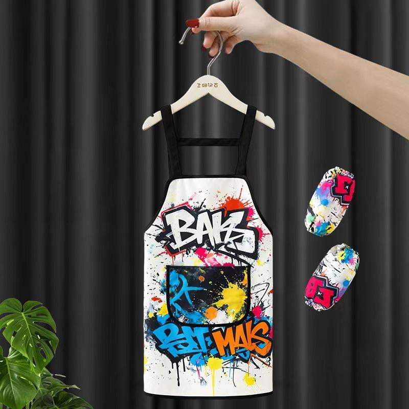 Kids Waterproof Painting Apron Sleeveless & Long Sleeve Smock Toddler Eating Bib Baby Art Craft Overall