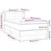 Box Spring Bed with Mattress Dark Green 80 x 200 cm Velvet