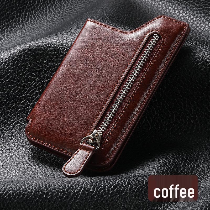 Многофункциональный клейкий держатель для карт телефона и подставка на молнии