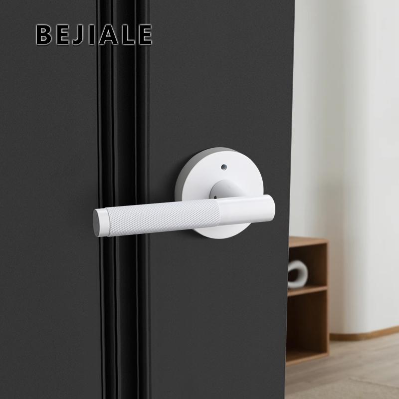American Simple Black Bathroom Lock Bathroom Home Interior Bathroom Door Handle Wooden Door Lock Knurled Privacy Lock Thread Lock3