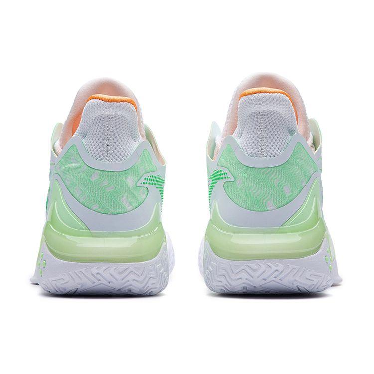 Anta Crazy Tide 4 Nitrogen Technology Low-Top Basketball Shoes Men Sneakers White Green 112231106-1