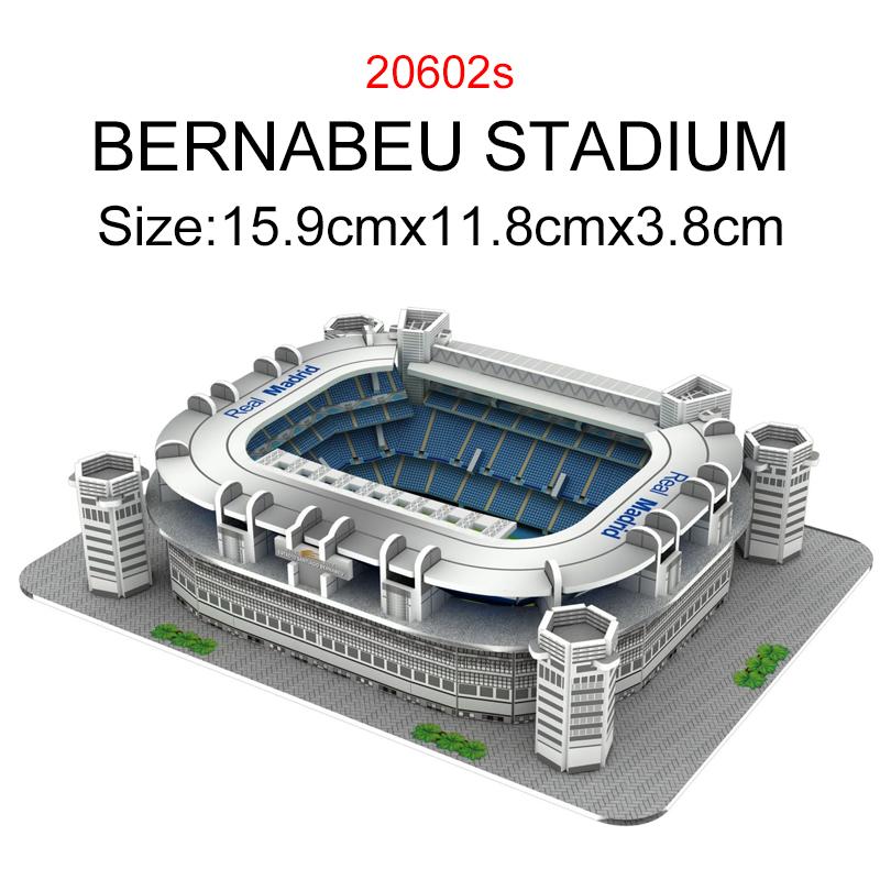 1Set Football Field Paper Puzzle Famous Stadiums Mini 3D Model Puzzle Home Decoration Assembly Football Fan Gifts Boys Girls ZYF