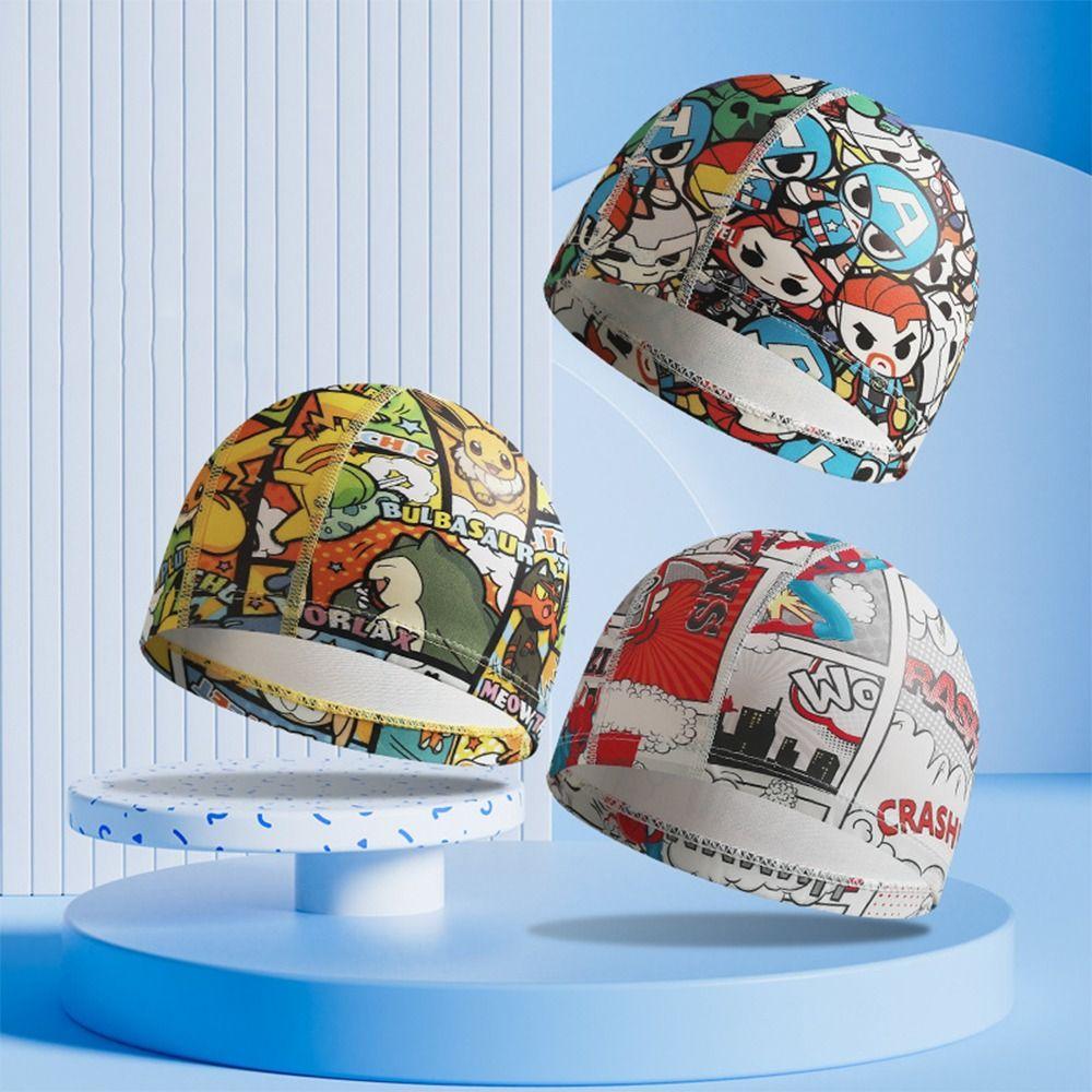 Детские шапочки для плавания из полиуретановой ткани, эластичные шапочки для плавания, дайвинга, шапочки для мальчиков и девочек