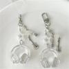 Bags Decoration Earphone-shaped Keychain Glitter Microphone Pendant  Backpack Charms
