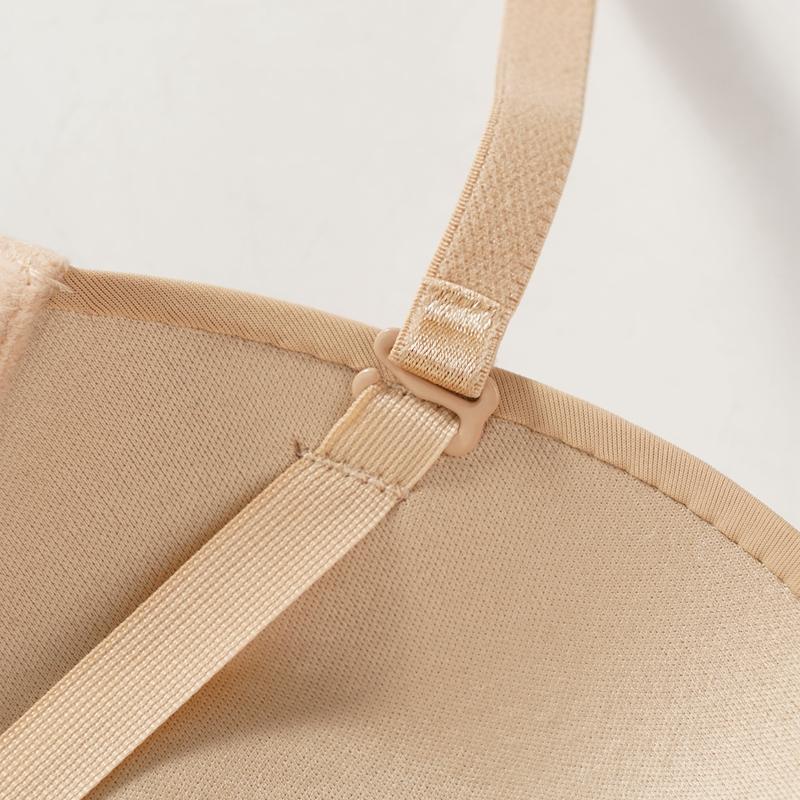 Seamless Push Up Bra for Women Underwire Steel Ring Round Cup Quality Girls Basic Bra Skin-friendly Sexy Bralette Bras