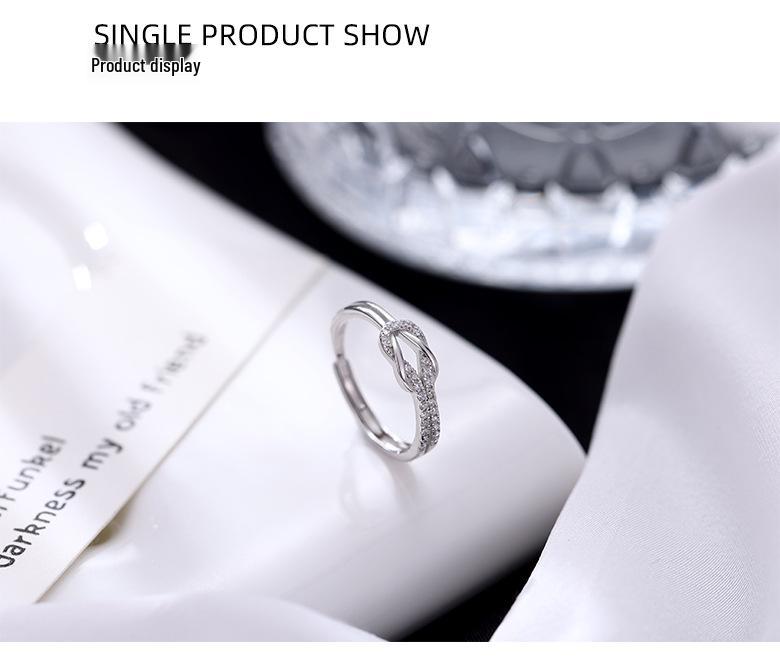 Кольцо Мебиуса с узлом из серебра 925 пробы Banyan Tree для женщин: Простой, Модный, Персонализированный Дизайн, Новый Тренд