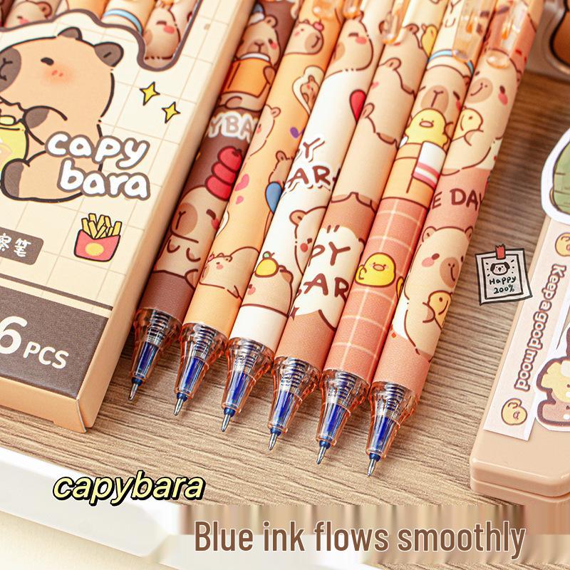 Capybara Erasable Gel Pen - Cute & Easy-Click for Students