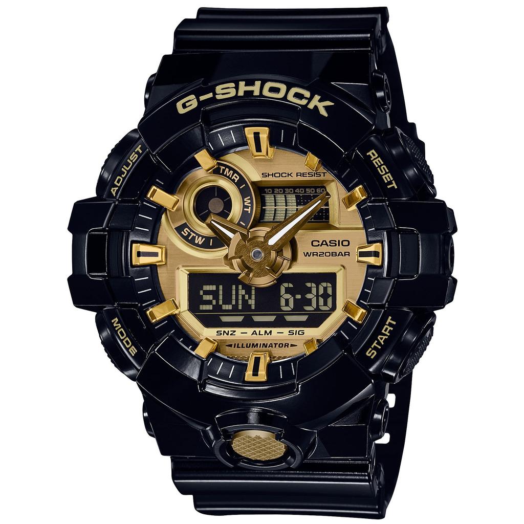 Casio Мужские часы G-Shock GA-710GB-1AJF черные японская модель аутентичные
