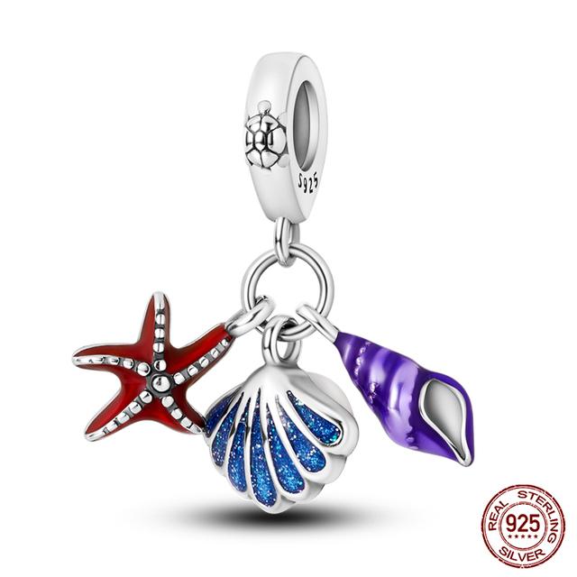Настоящее серебро 925 пробы, красочные бабочки, Сова, фея, подвески, бусины, подходят для Fasion, оригинальные браслеты 925, ожерелья, изысканные ювелирные изделия «сделай сам»