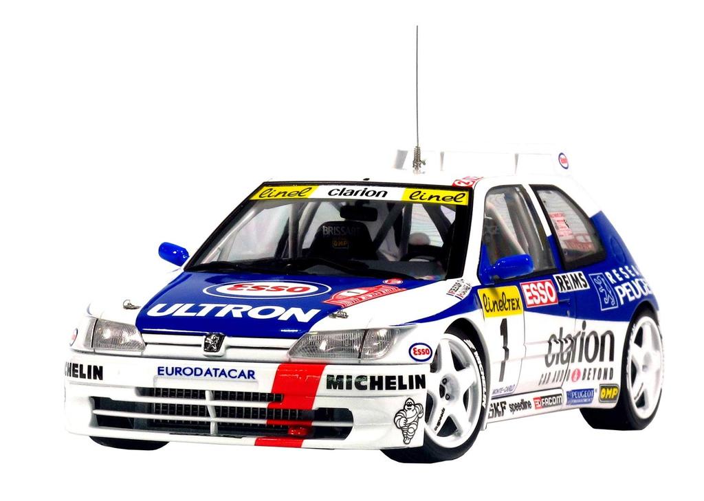 Racing Series Peugeot 306 Maxi 1996 Monte Carlo Rally Plastic Model PN24009 PLATZ/NuNu 1/24