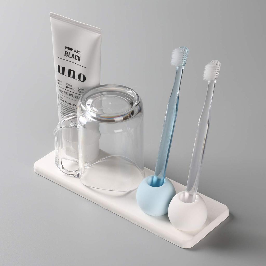 IRETION Diatomaceous Earth Soap Tray, Absorbent, Quick-Drying, Deodorizing, Non-Asbestos, 22.5cm X 8cm X 0.9cm (White)