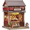 CuteBee DIY Book Nook Dollhouse Miniature House 3D Wood Craft Bookend Perfect Gift for Teens and Includes LED Kit, Kit, Kit, BookNook, Decoration,
