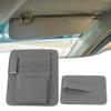 Функциональный автомобильный солнцезащитный козырек из ПУ кожи с карманом для хранения и держателем для солнцезащитных очков