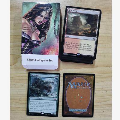 Набор из 56 голограмм Magic The Gathering Cards MTG Proxy Cards Игральные карты