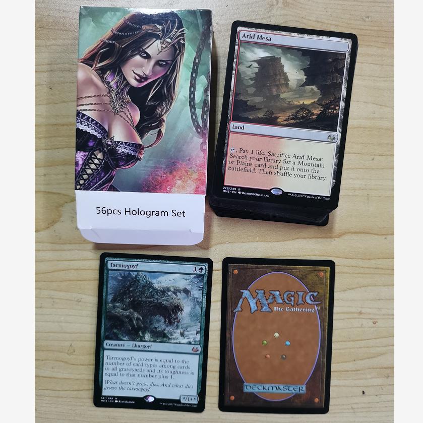 Набор из 56 голограмм Magic The Gathering Cards MTG Proxy Cards Игральные карты