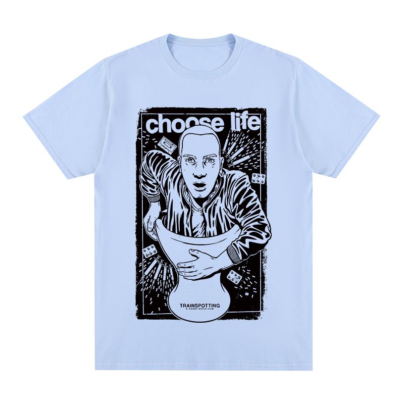 Trainspotting Movie Retro Design British Popular Streetwear Casual Tshirt Cotton Unisex T Shirt New Tee Tshirt Unisexs Tops