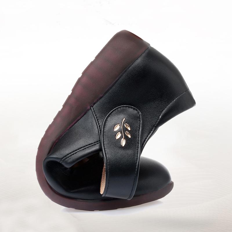 Удобные женские туфли на плоской подошве с мягкой подошвой, весенние цветы с ремешком на щиколотке, туфли на плоской подошве для мам, женские бежевые легкие туфли для медсестры из искусственной кожи