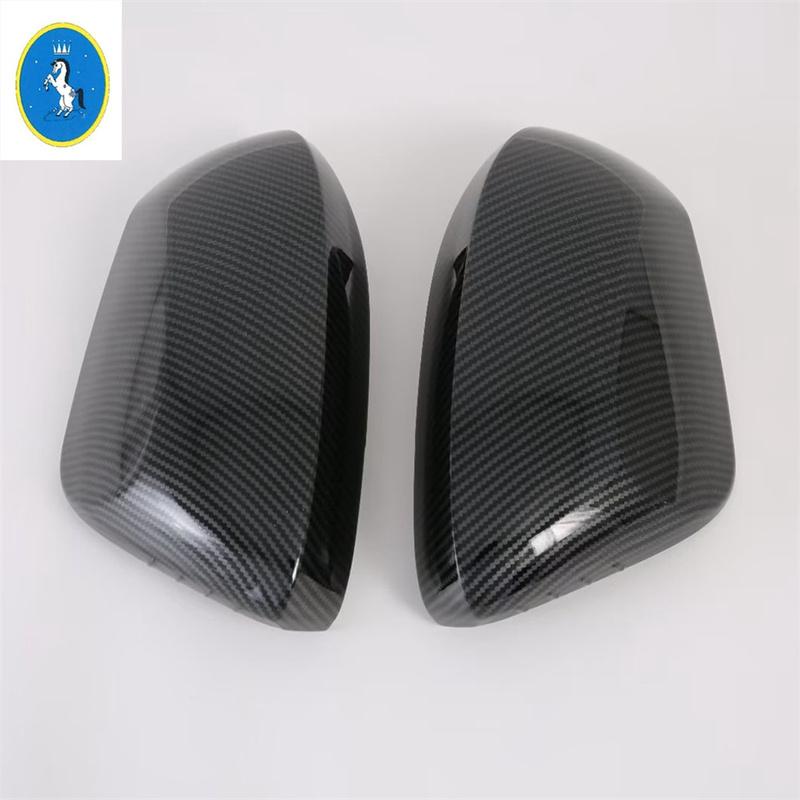 Outer Side Door Rearview Mirror Cover Trim Shiny / Carbon Fiber Car Exterior Accessories For Toyota Yaris Ativ / Vois 2024