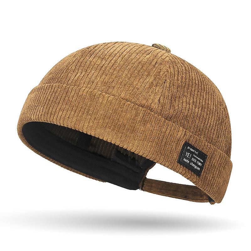 Однотонная винтажная мужская регулируемая кепка Landlord Docker, многоцелевая шапка-бини для улицы, шляпа-купол, хип-хоп-шляпы