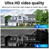 4K POE IPC Camera 8MP Ultra HD Outdoor Security CCTV with Color Night Vision, Human Vehicle Detection, IP66, Support Tuya APP