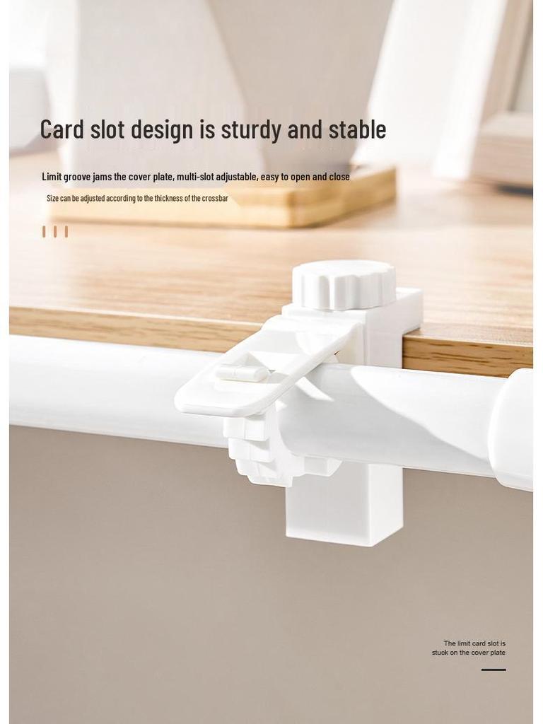 Регулируемый карниз без сверления и зажимы для полотенец