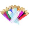 10/50pcs Gold White Goose Feathers Dyed Colorful Natural Gooset Plumes 15-20CM Costume Party Decor Feathers for Craft
