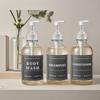500 мл прозрачный флакон для лосьона многоразовый флакон с этикетками с настенными кронштейнами для флакона лосьона шампунь кондиционер
