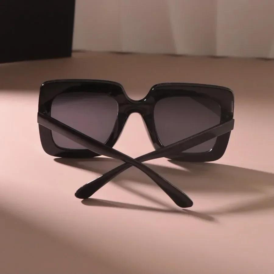 Luxurious Big Frame Sun Glasses Women Men Square Sunglasses Female Casual Black Colors Mirror Designer Brand Fashion