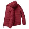 New Autumn and Winter Warm Seamless Light Down Jacket Men's Thin Short Light Hooded Handsome Jacket Tide