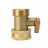3/4 Garden Hose Shutoff Valve Brass Water Hose Faucet Connector For Garden Watering Coupler Joint Connect Repair Shut