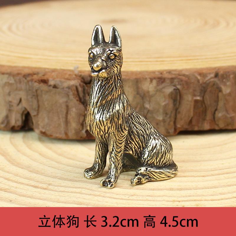 Латунные миниатюрные фигурки животных Зодиака, винтажное украшение для стола, украшение для дома и офиса, медная статуэтка, декор, ремесла