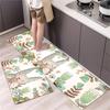 Cute Cat 'Happy Every Day' Kitchen Mat Non-Slip Machine Washable Rug Set for Home Decor Anti-Fatigue Floor Mats