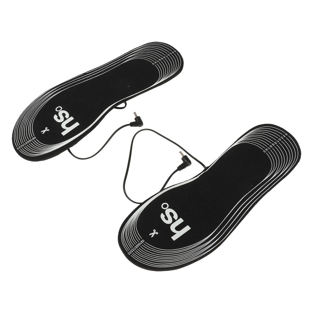 1 пара стелек с подогревом, электрические стельки с питанием от батареи 4,5 В, мягкая термовставка из углеродного волокна для ног