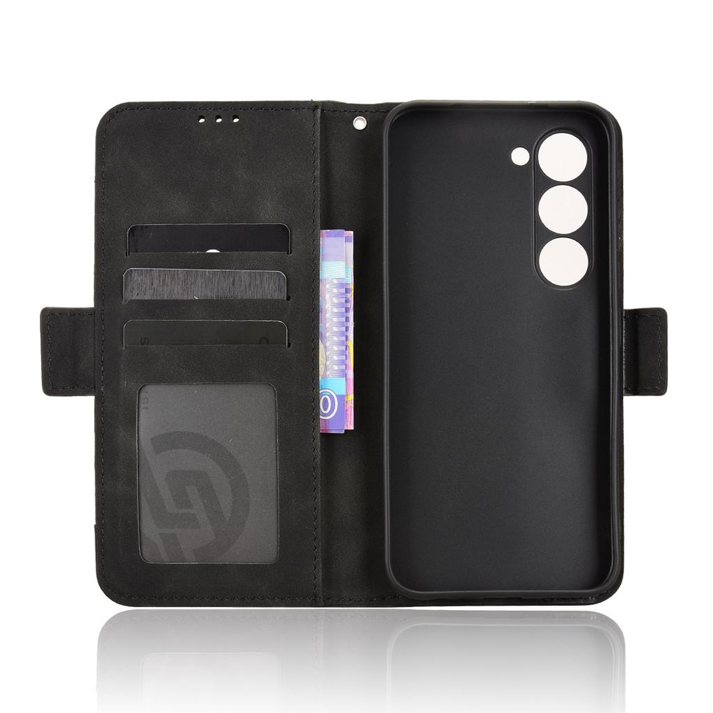 Кожаный чехол-книжка для TECNO Spark 40 Pro 4G с несколькими отделениями для карт